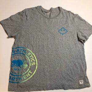 Roots Gray Mens T-shirt XXL